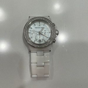 Michael kors ceramic white watch